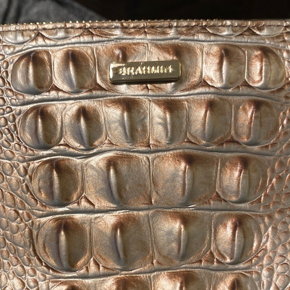 BRAHMIN Golden Taupe “Daisy” Clutch - Picture 3 of 5
